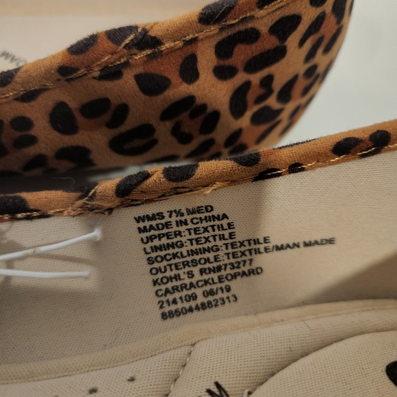 NWT So Leopard Flats Size 7.5 - Picture 3 of 4